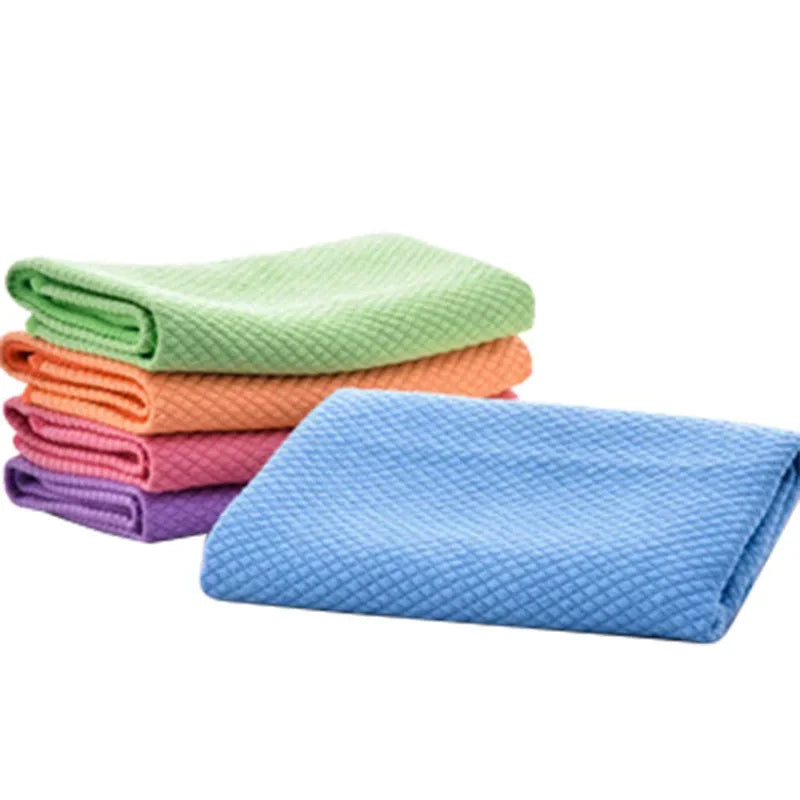 30*40cm Cooking Bench Cleaning Rag, Soft And Absorbent Dishcloth, Household Wipe Hand Quick Drying Handkerchief For Bathroom
