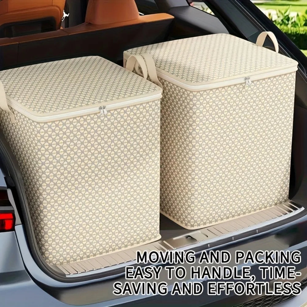 Extra Large Storage Bag - Multifunctional Bedding, Clothing, and Underwear Storage Bag with Zipper, Under Bed Storage Bag